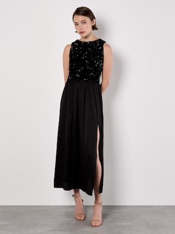 Apricot Jurk ' ' in Zwart