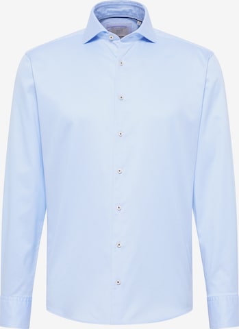 ETERNA Regular fit Zakelijk overhemd in Blauw: voorkant