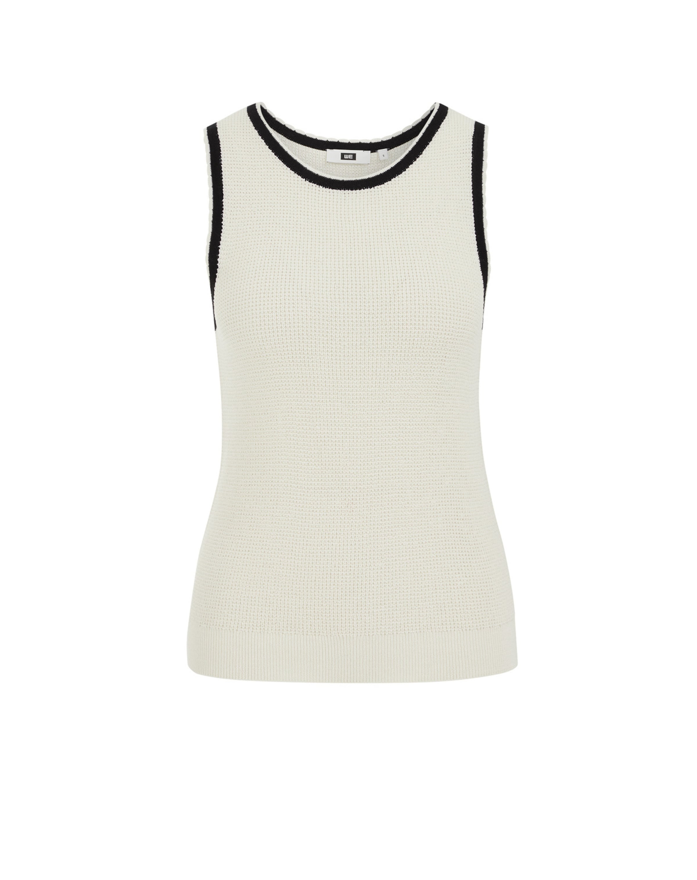 WE Fashion Вязаный топ в Белый: спереди