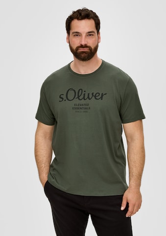 s.Oliver Men Big Sizes Футболка в Зеленый: спереди