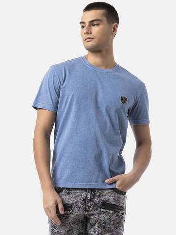 CIPO & BAXX Shirt 'CT808' in Blauw: voorkant