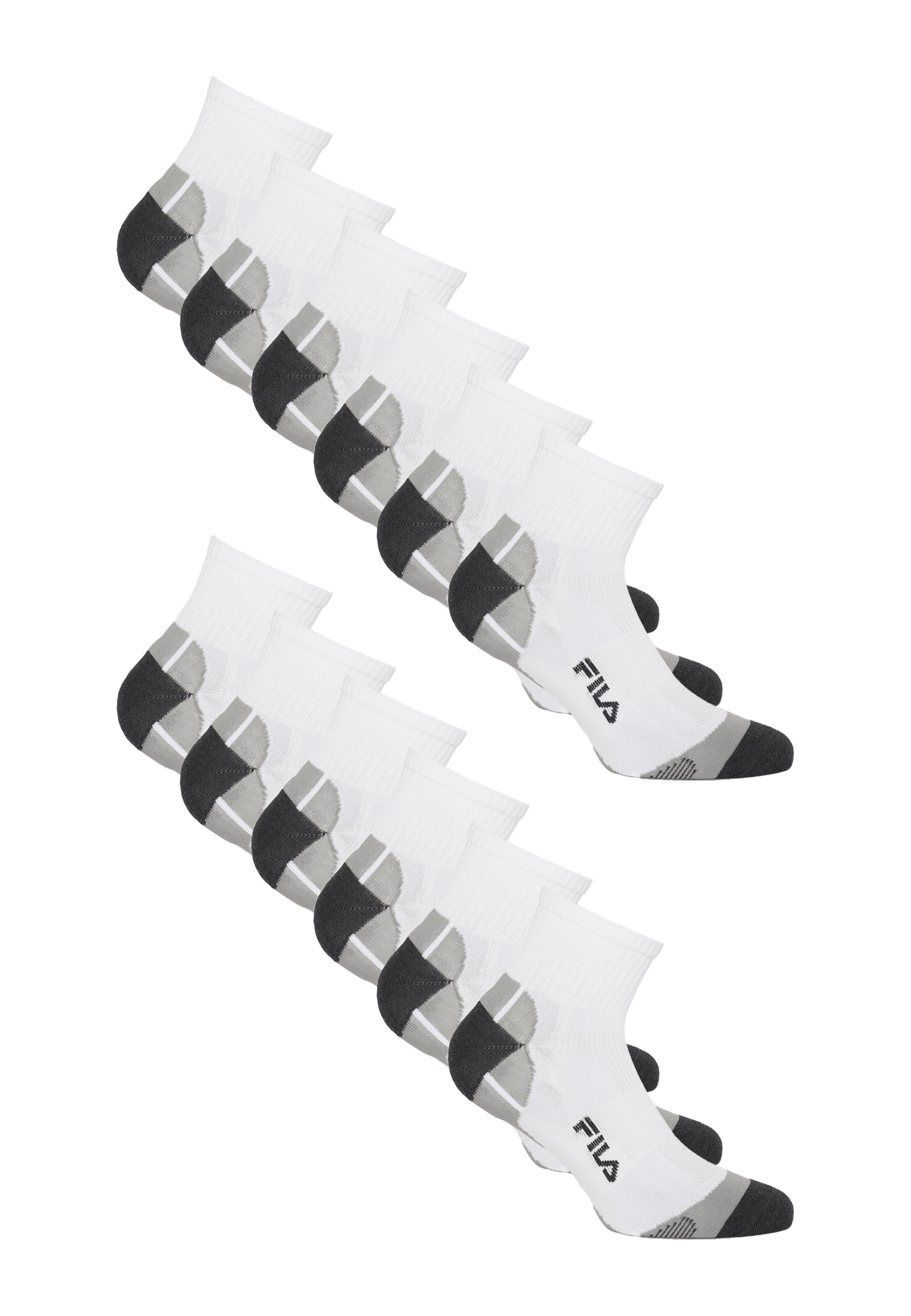 FILA Athletic Socks in White: front