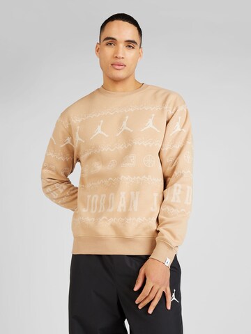 Jordan Sweatshirt 'ESS' in Bruin: voorkant