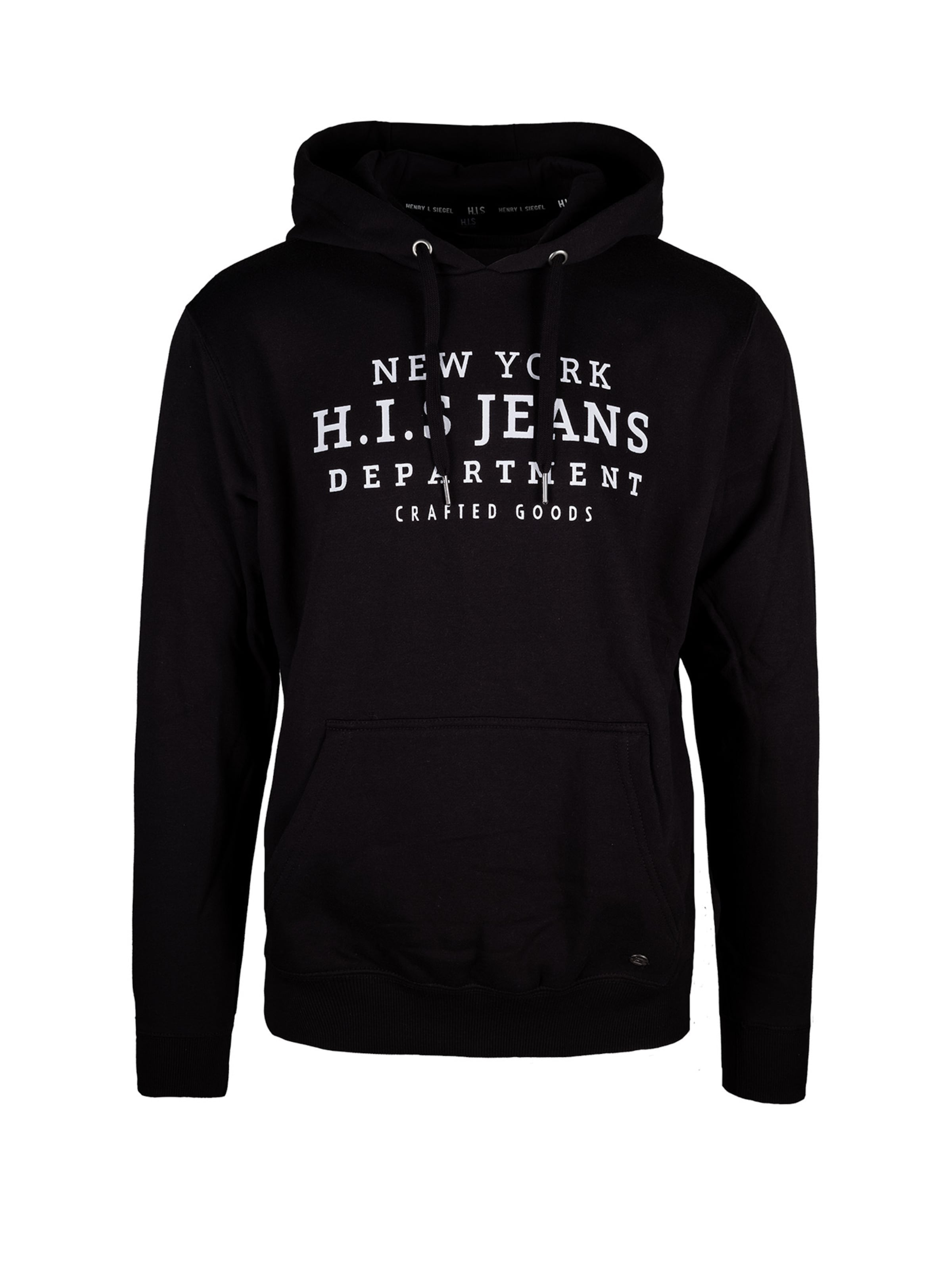 H.I.S Sweatshirt in Schwarz: Vorderseite