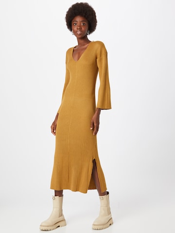 Lindex Knitted dress 'Sienna' in Yellow: front