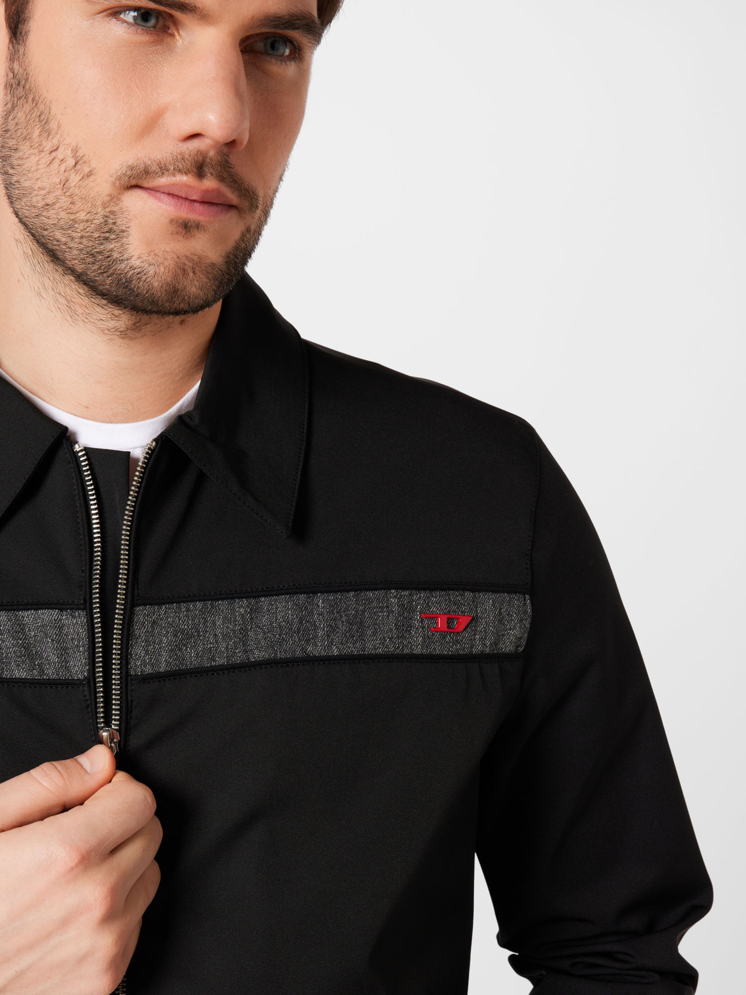 Männer Jacken DIESEL Jacke in Schwarz - IW44884 Männer Jacken DIESEL Jacke in Schwarz - IW44884