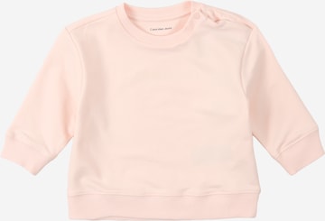Calvin Klein Jeans Collegepaita 'SEASONAL' värissä vaaleanpunainen: etupuoli