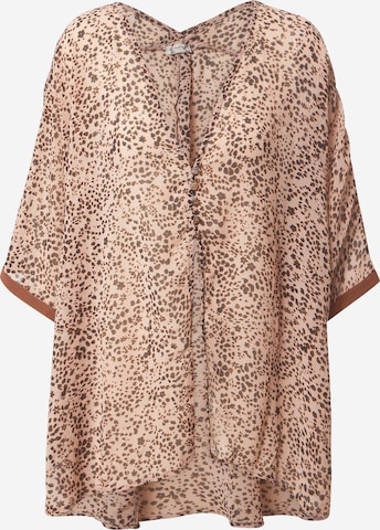 Free People Pajama shirt in Beige: front