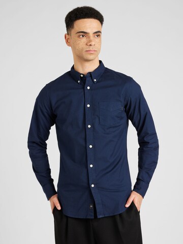 Dockers Slim fit Button Up Shirt in Blue: front