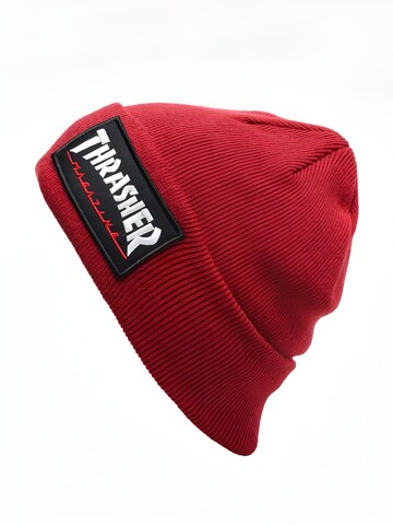 THRASHER Mössa 'LOGO PATCH BEANIE' i röd