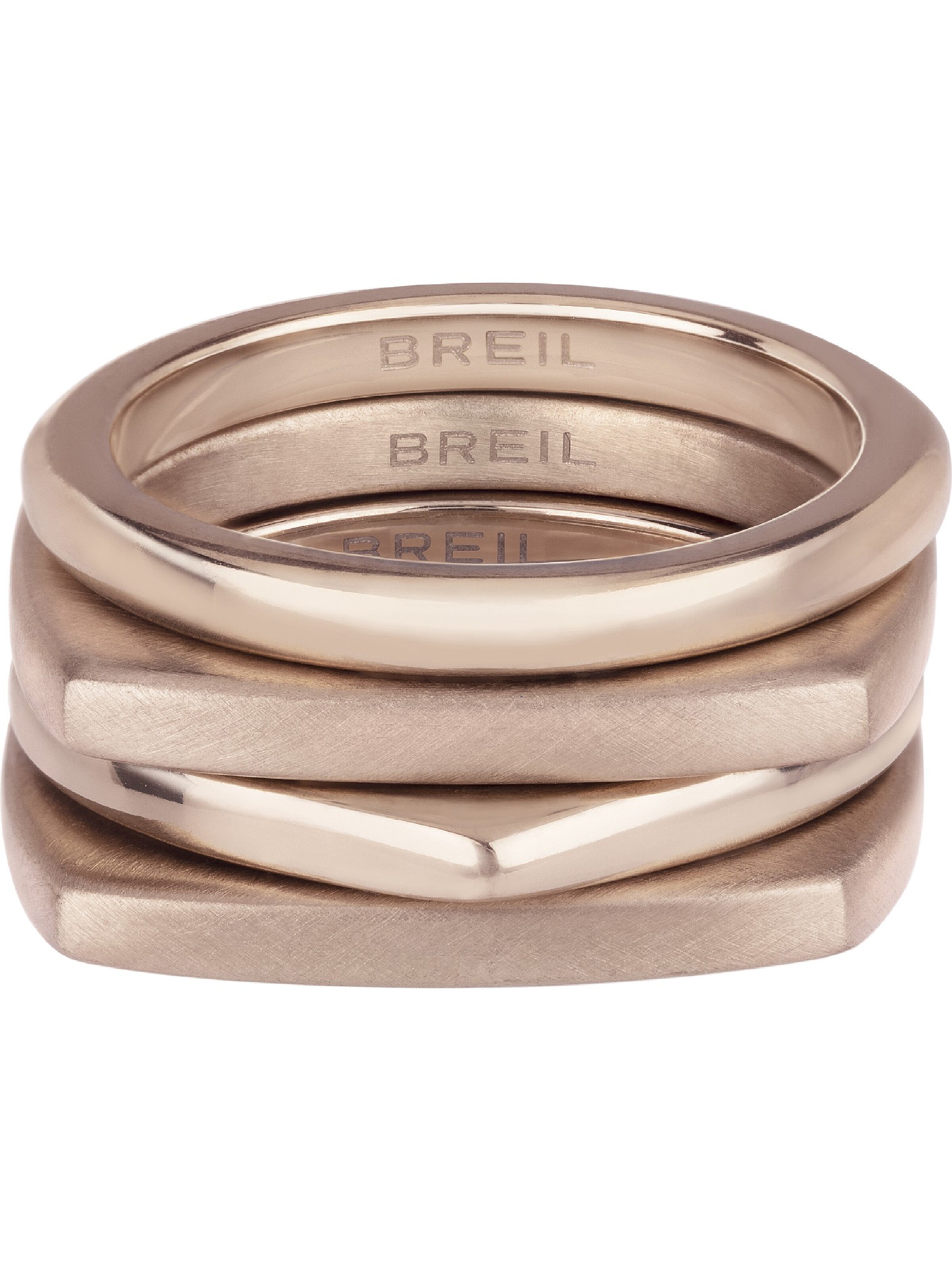 Anello di Breil in rosa: frontale