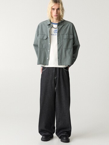 Pull&Bear Comfort fit Ing - zöld