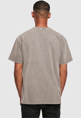 Merchcode T-Shirt 'Tennis Woman Silhouette' in Grau