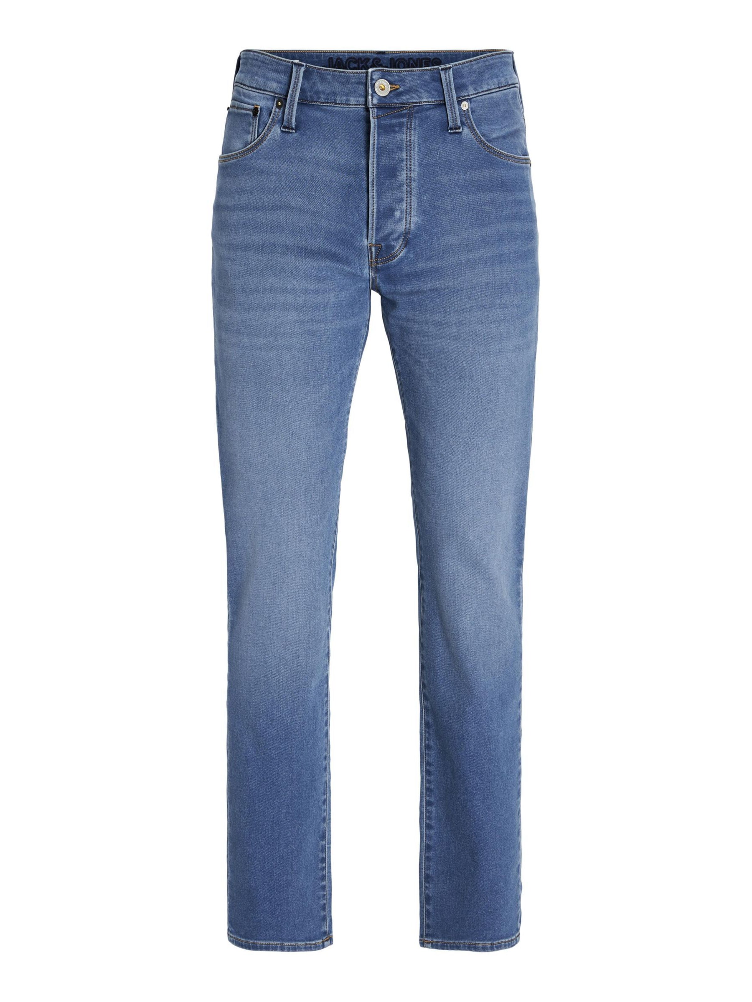 Jack & Jones Plus Tapered Jeans 'JJIMIKE JJICON' i blå: framsida