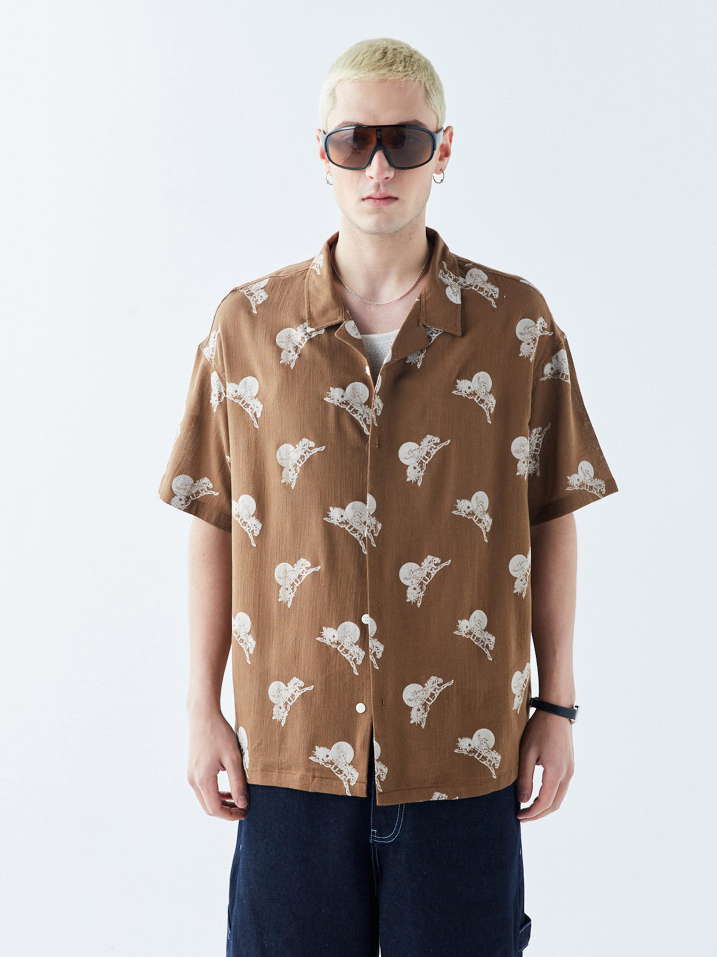 VAMOS CLO Comfort Fit Cămașă 'Huntsville' pe Maro Pueblo ABOUT YOU