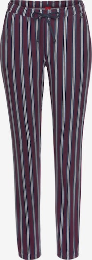 s.Oliver Pyjamahose in marine / bordeaux / weiß, Produktansicht