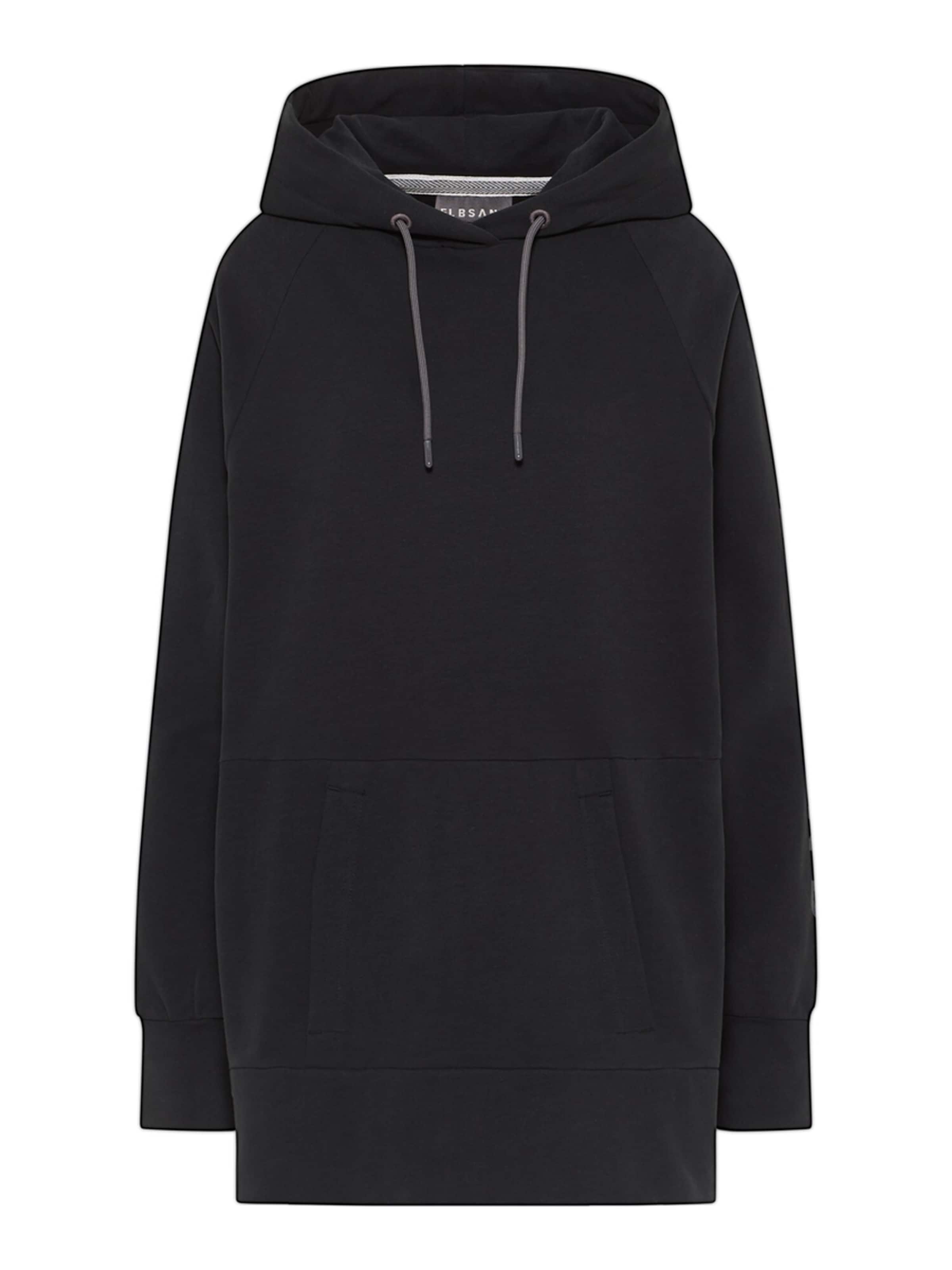 Elbsand Sweatshirt 'Helin' in Zwart: voorkant