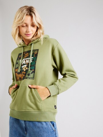VANS - Sweatshirt 'PARKSFEILD' em verde: frente