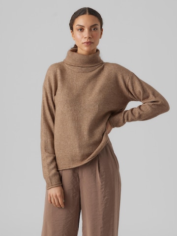 VERO MODA Pullover 'KADEN' in Braun