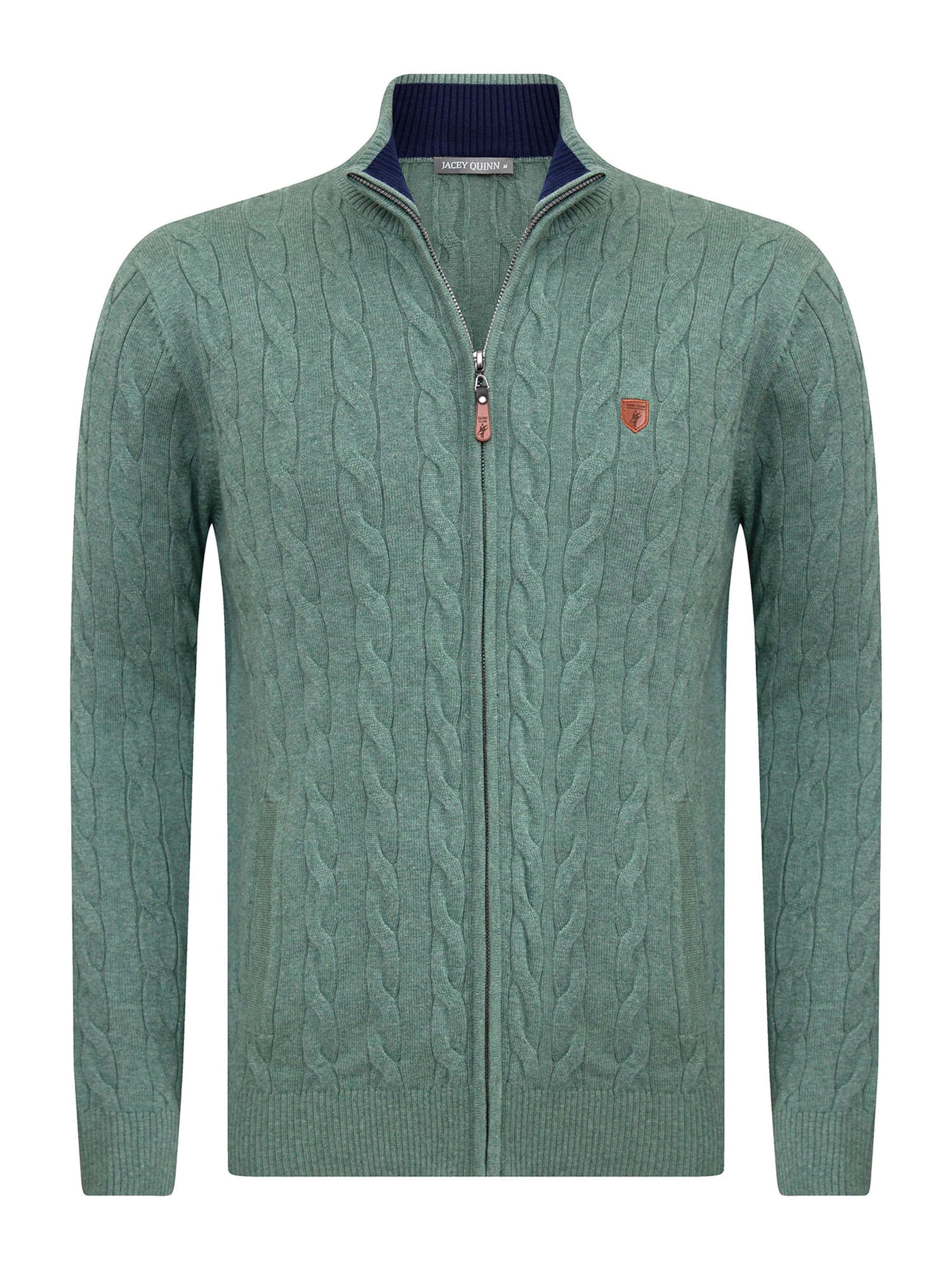 Vestes en maille Jacey Quinn en vert : devant