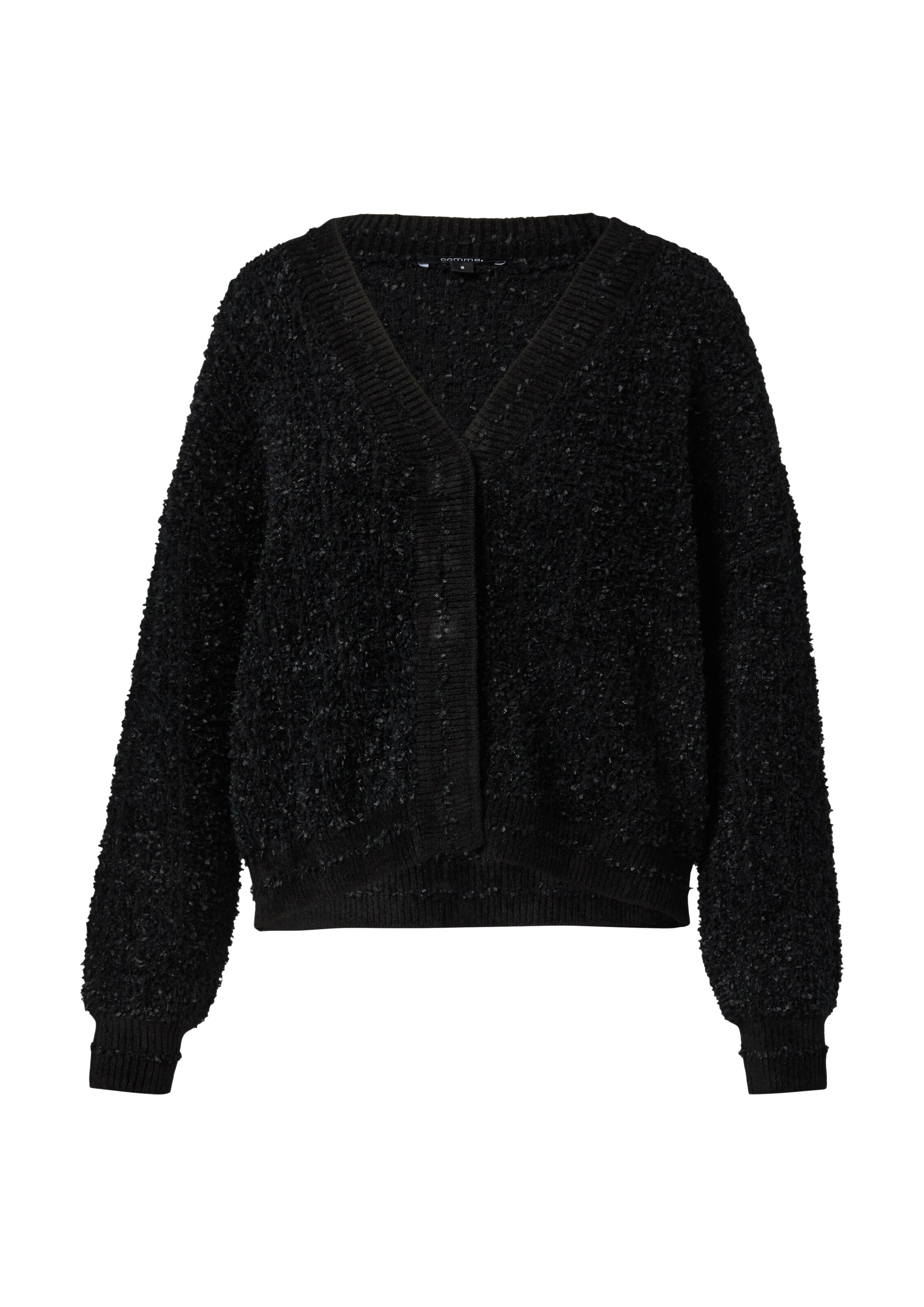 COMMA Knit Cardigan in Black: front