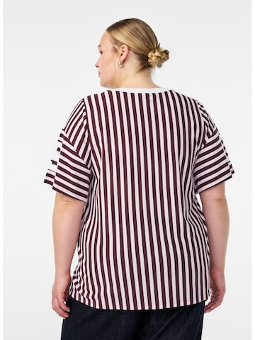 Zizzi Shirt 'Falka' in Rood