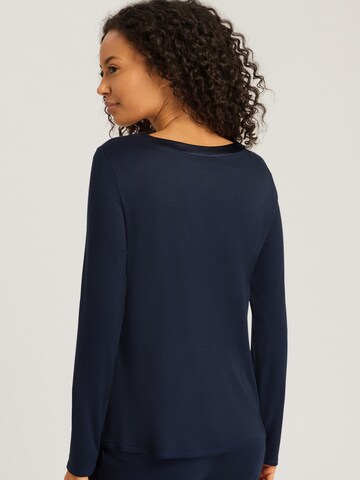 Hanro Shirt ' Grand Central ' in Blauw