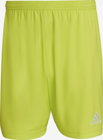 ADIDAS SPORTSWEAR Regular Workout Pants 'Entrada 22' in Green: front