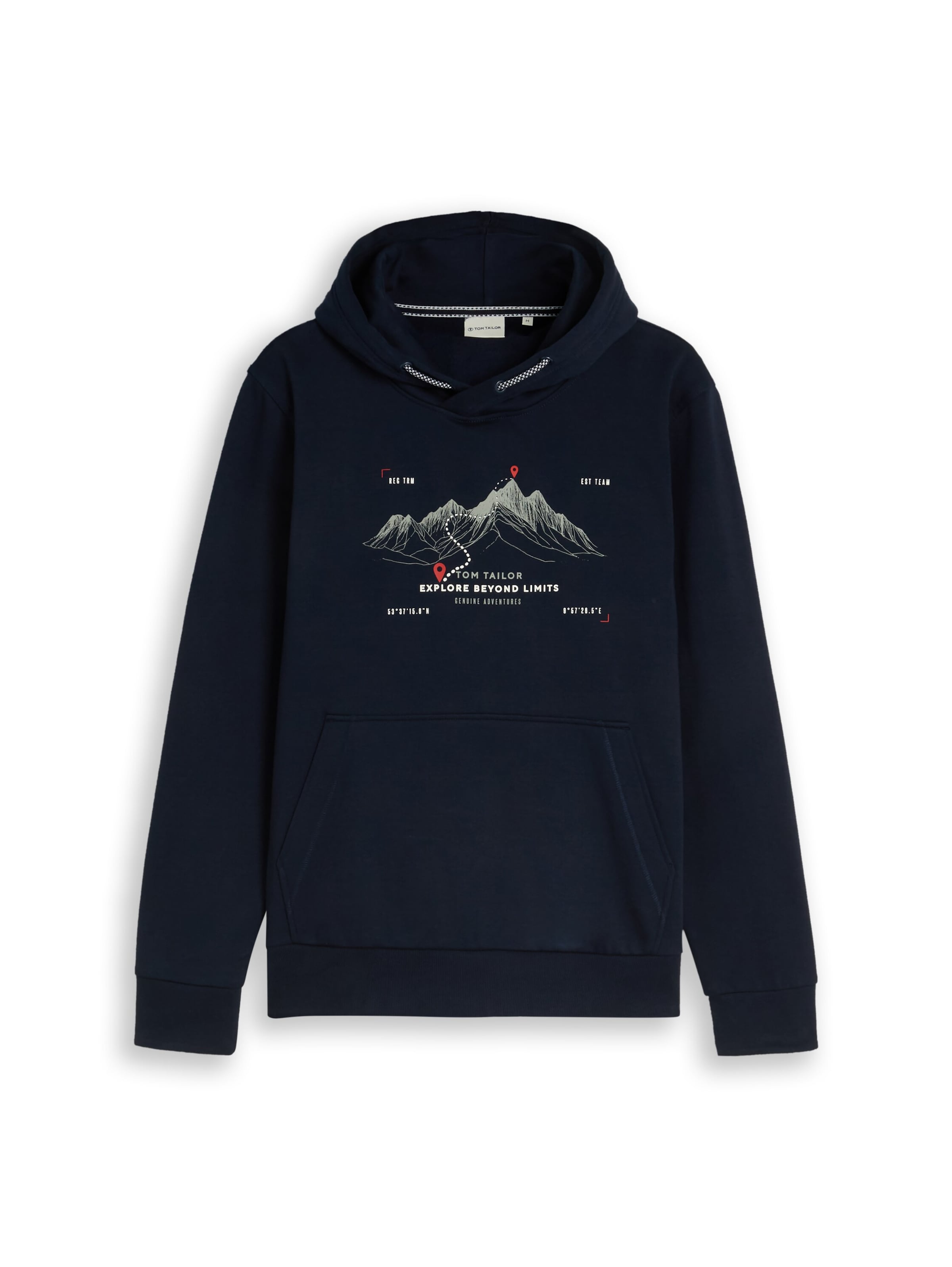 TOM TAILOR Sweatshirt in Blauw: voorkant