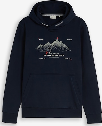 Sweat-shirt TOM TAILOR en bleu : devant
