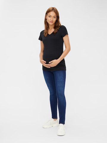 MAMALICIOUS Slimfit Jeans in Blauw