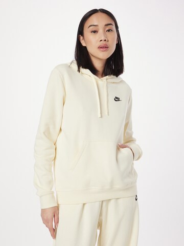 Bluză de molton de la Nike Sportswear pe bej: față