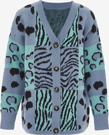 ebeeza - Casaco de malha em azul: frente