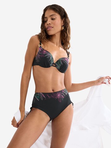 TRIUMPH Bikini Bottoms ' Red Label Summer Tropics ' in Black