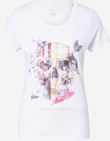 EINSTEIN & NEWTON Shirt 'Arrow Skull' in White: front