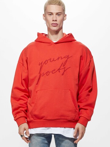 Young Poets Sweatshirt 'Danis' in Red: front