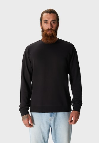 Oldskull Sweatshirt 'Plain Basic' in Schwarz: Vorderseite