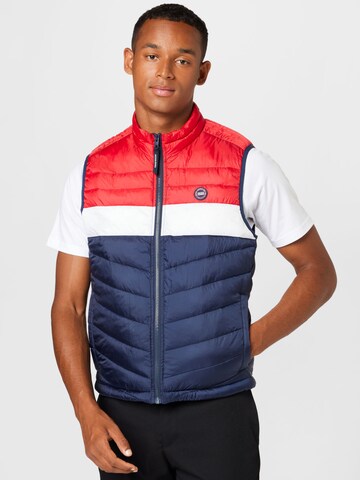 JACK & JONES Bodywarmer 'Hero' in Blauw: voorkant