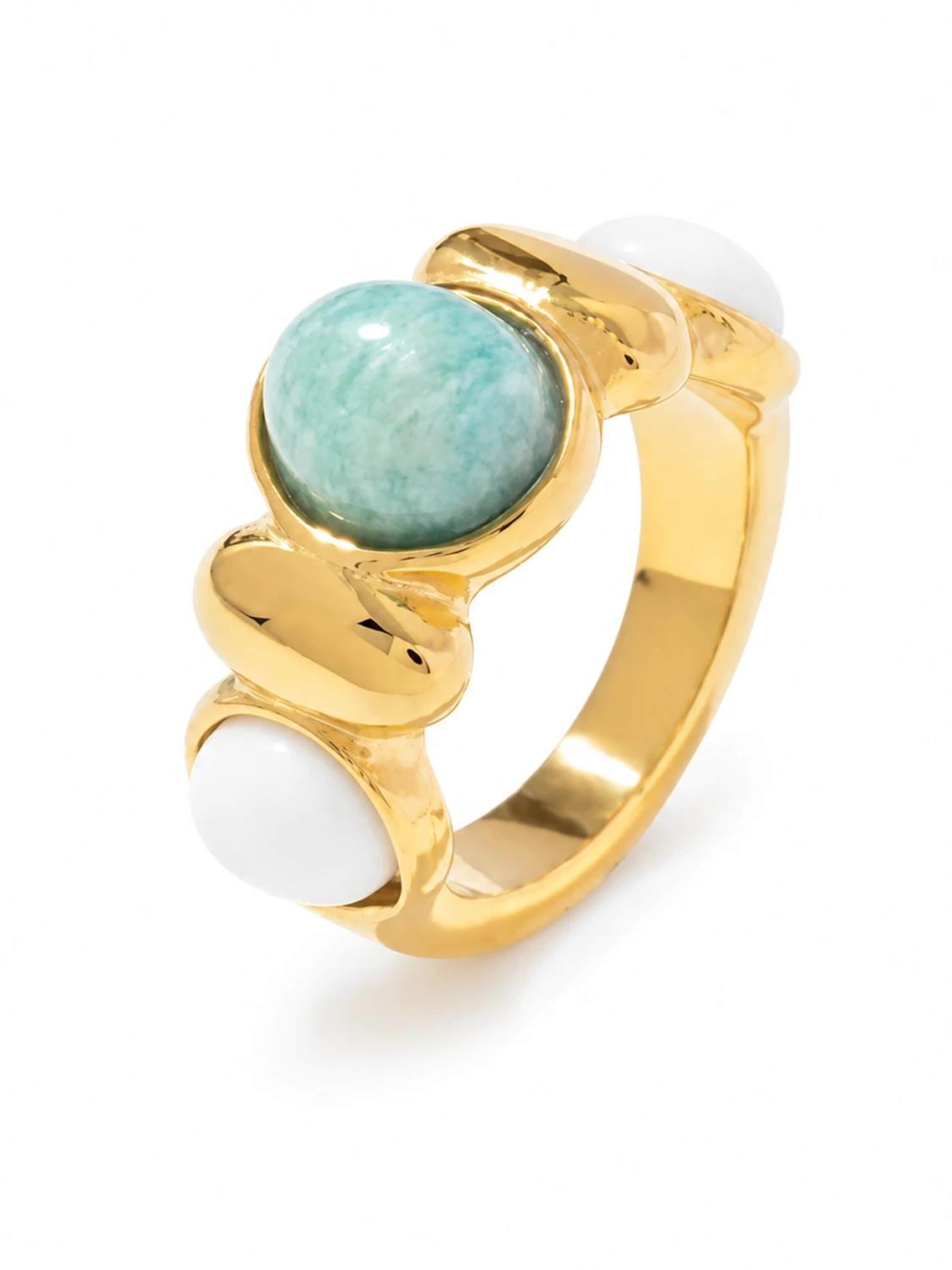 Bague 'Mare azzurro' ETNÉE en or : devant