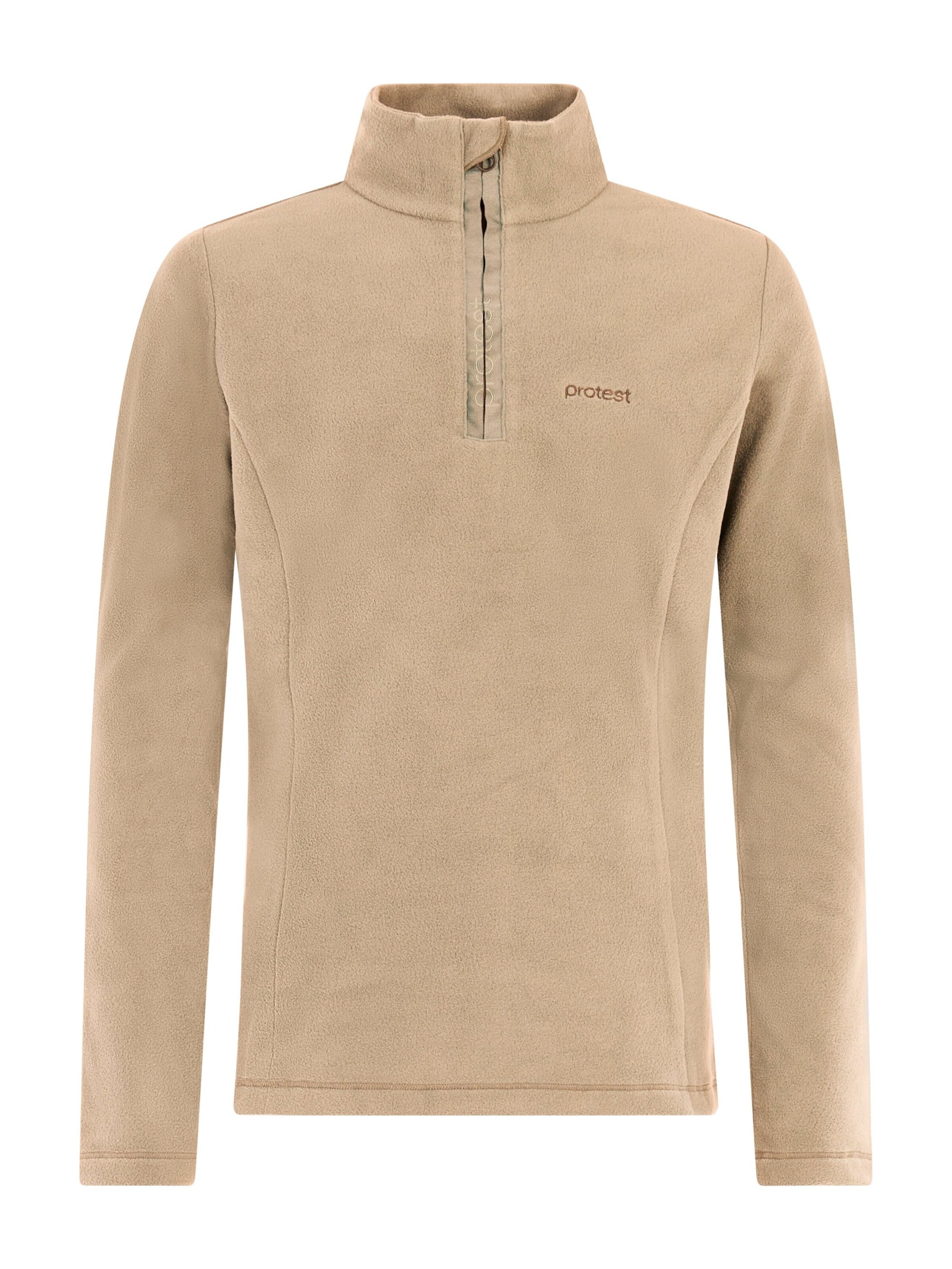 PROTEST Sportief sweatshirt 'Remutey JR' in Bruin: voorkant