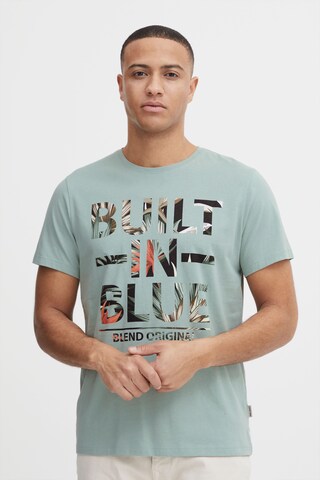 T-Shirt BLEND en vert : devant