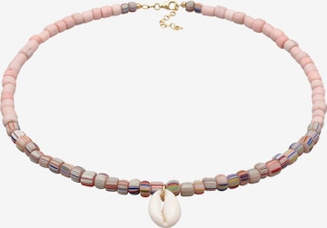 ELLI Necklace 'Muschel' in Pink: front