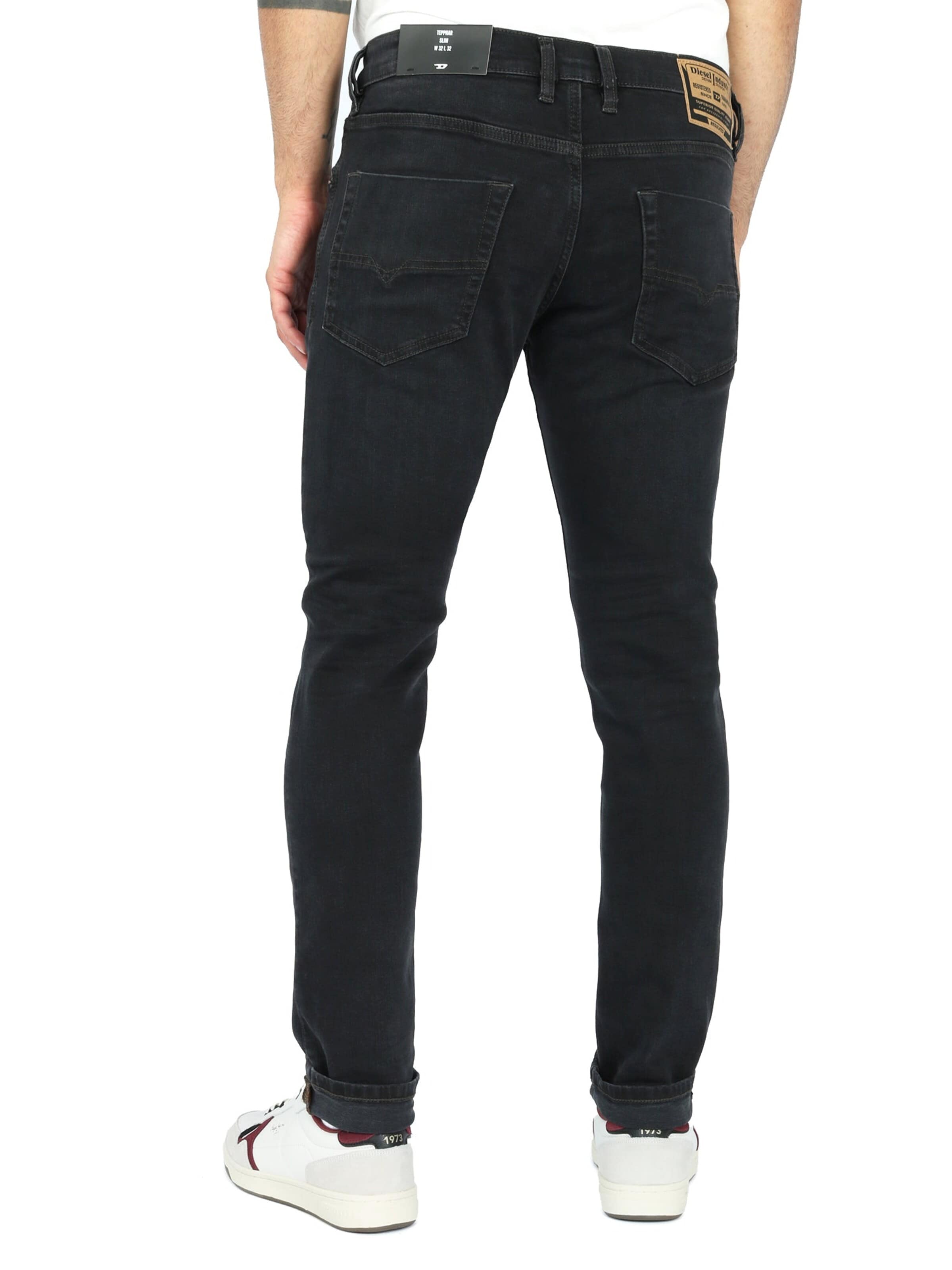 DIESEL Slimfit Jeansy 'Tepphar-X' w kolorze czarny