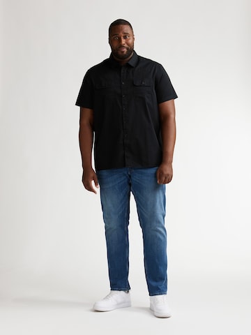 Petrol Industries Regular fit Overhemd 'Trailhawk' in Zwart