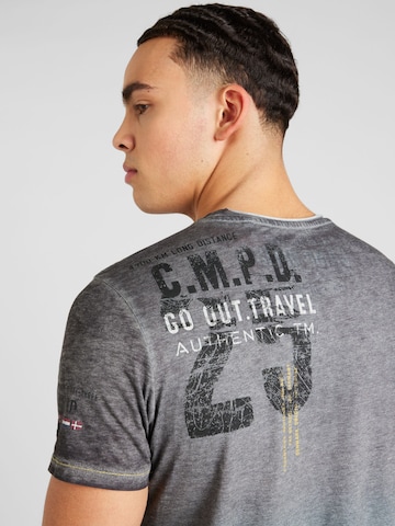 CAMP DAVID - Camiseta 'North Sea Trail' en gris