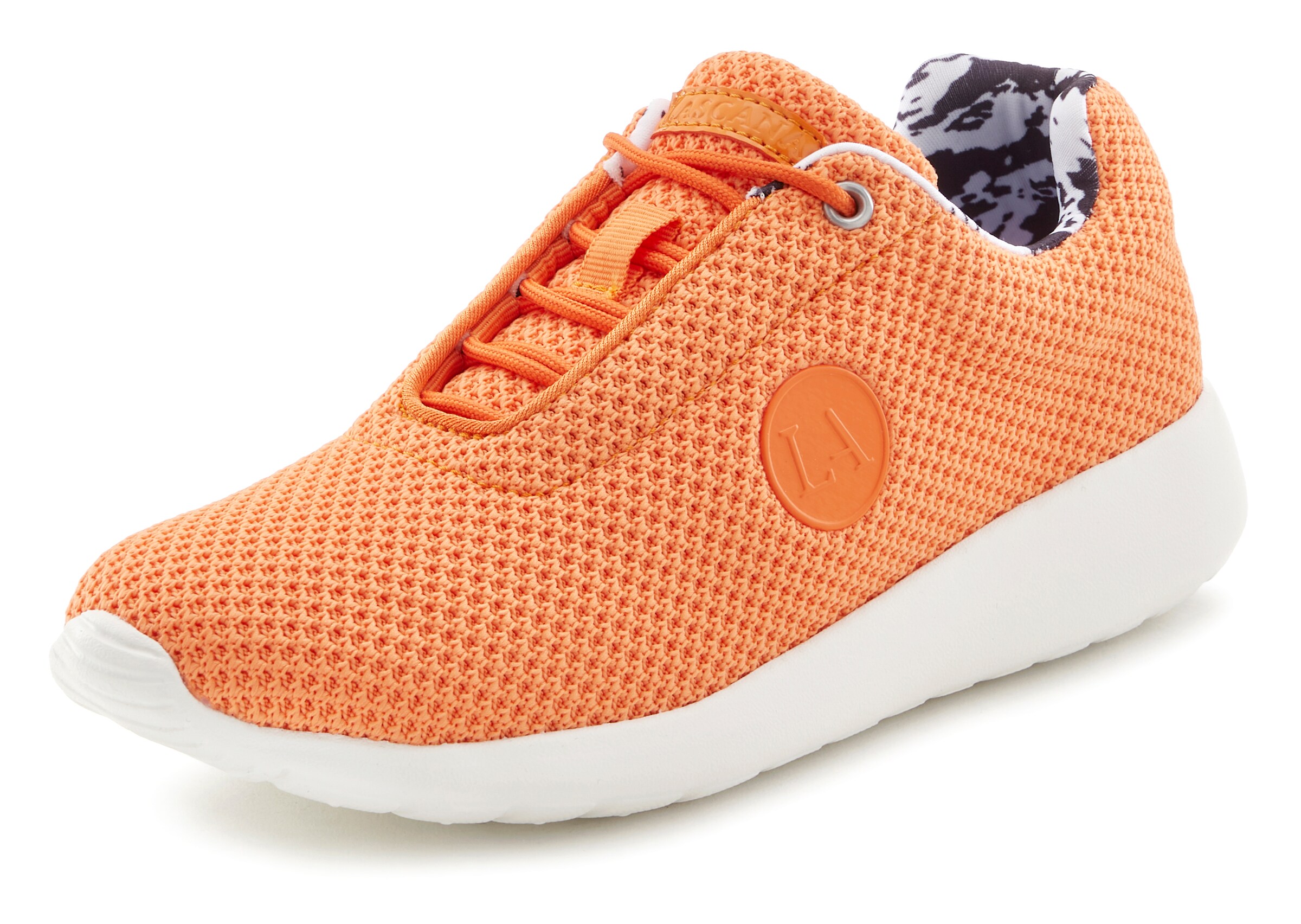 Baskets basses LASCANA en orange : devant