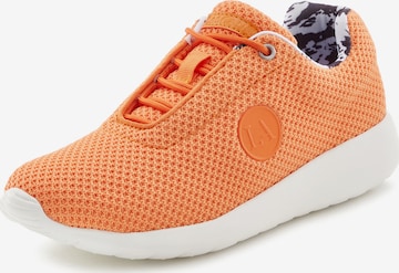 Baskets basses LASCANA en orange : devant