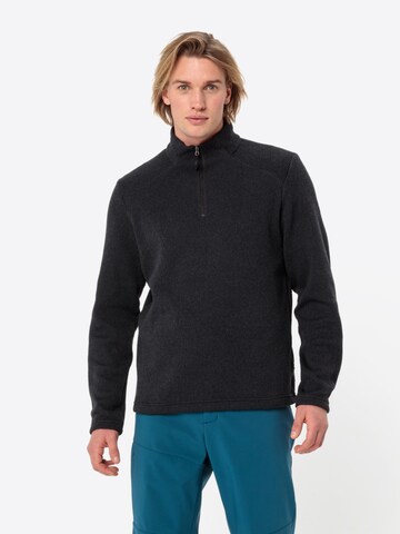VAUDE Sports sweater 'Tesero P II' in Black: front