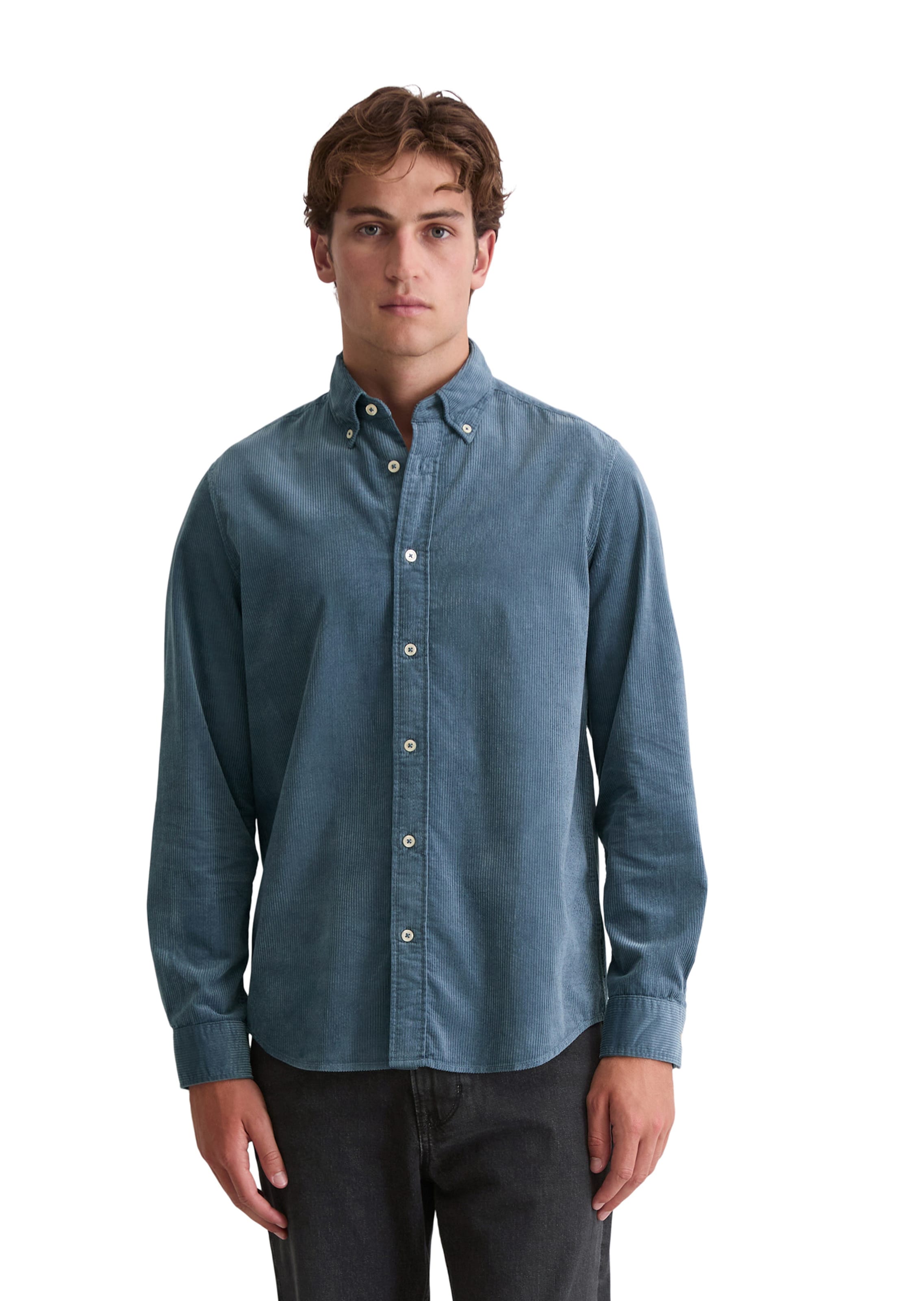 Marc O'Polo Regular Fit Hemd in Blau: Vorderseite