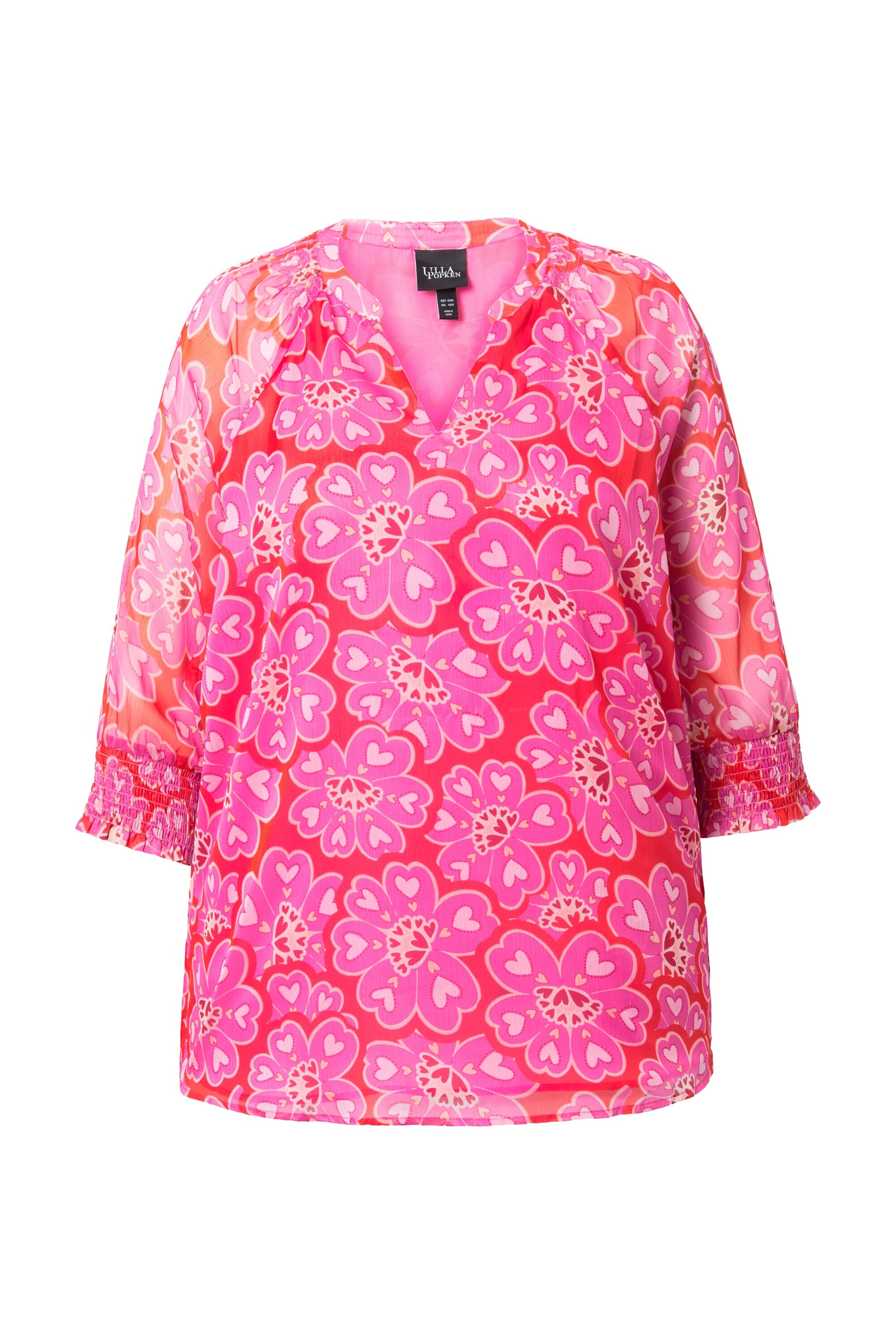 Ulla Popken Bluse in Pink: Vorderseite